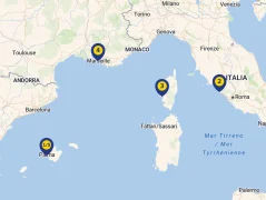 Mapa plavby